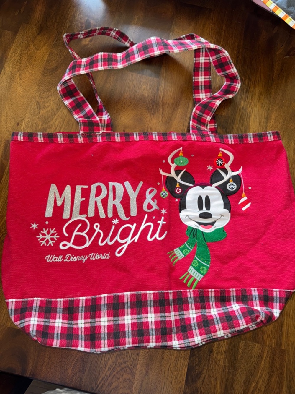 Disney parks Christmas tote